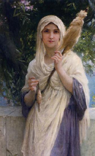 Charles-Amable Lenoir The Spinner by the Sea